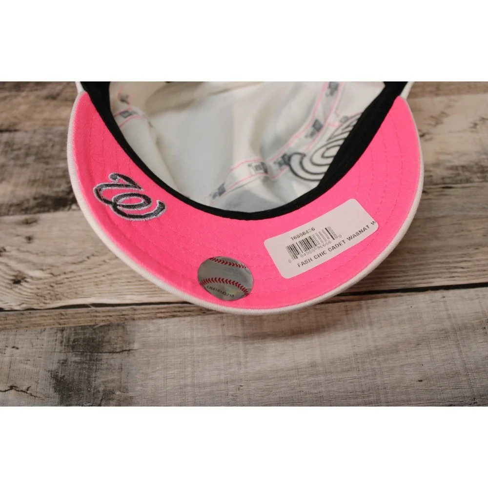 New Era Women Washington Nationals Cadet Hat Adjustable Fash Chic‎